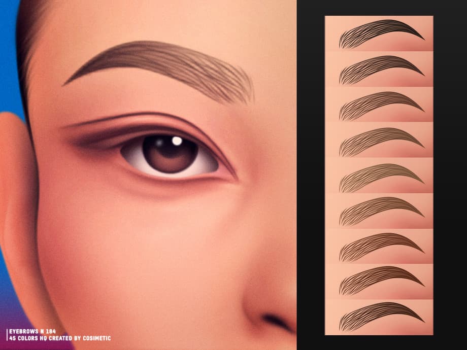 Скриншот мода Брови Featherline Brows